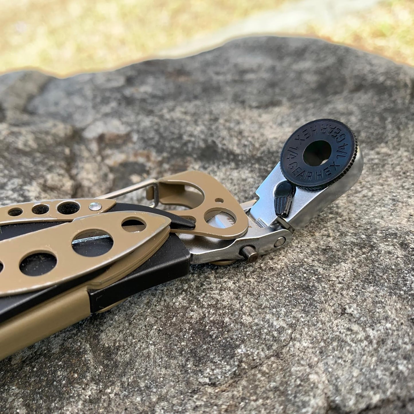 711L Flat End Flex Head EDC Ratchet Wrench - Screwdriver Accessory Compatible with Multitools' Flat Bit Adapters