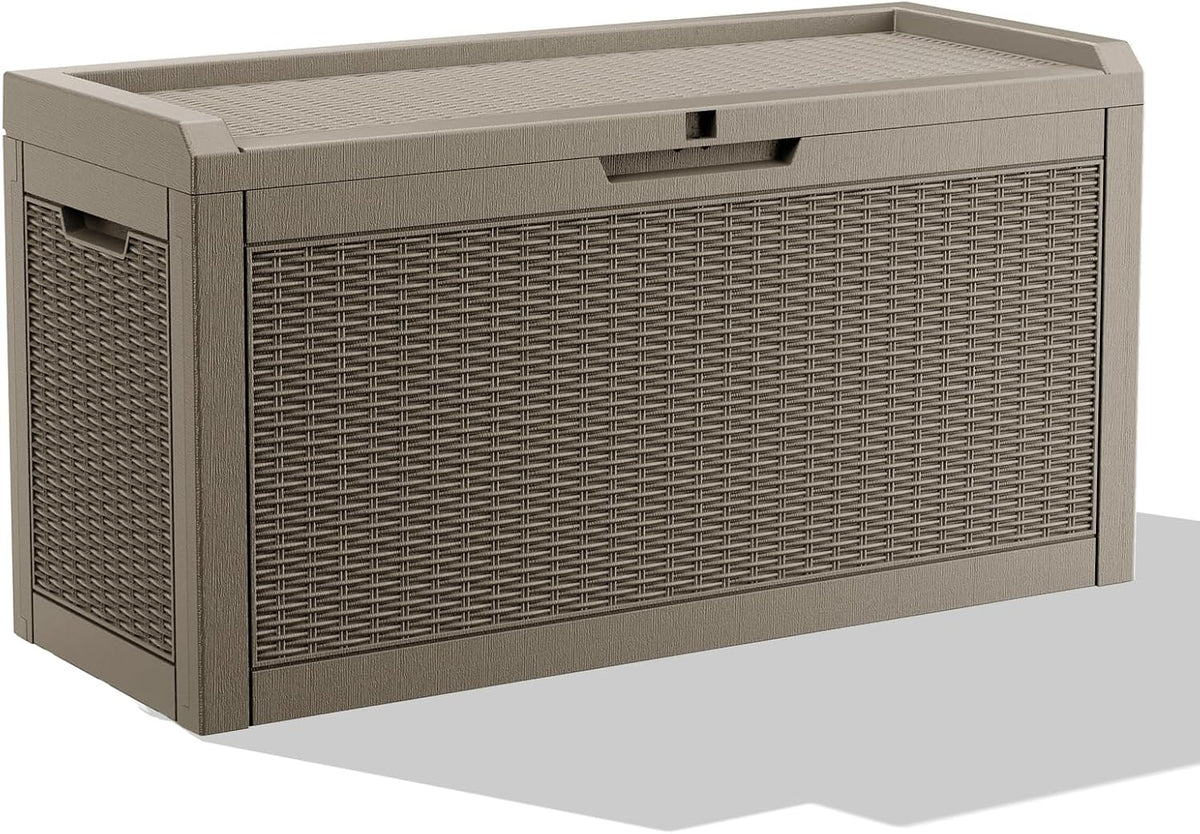 drato 70 gallon outdoor storage box waterproof, lockable, main product view