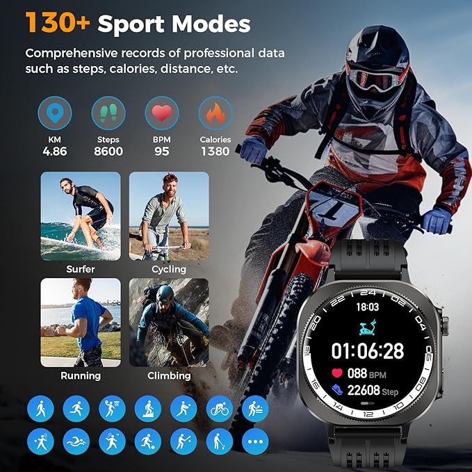 Smart Watch, 2026 AMOLED 1.43" Fitness Smartwatch - Image 7