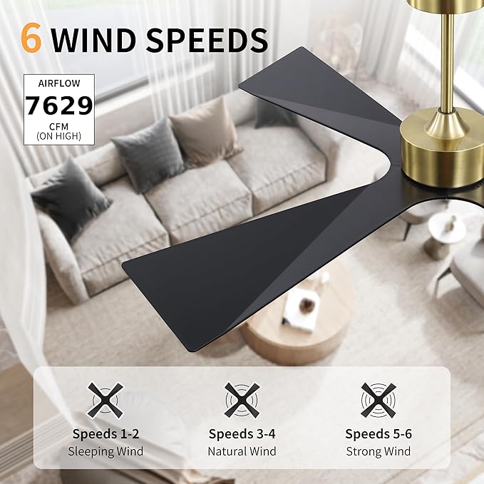 WINGBO 64" Wet Rated Outdoor Ceiling Fan - Image 9