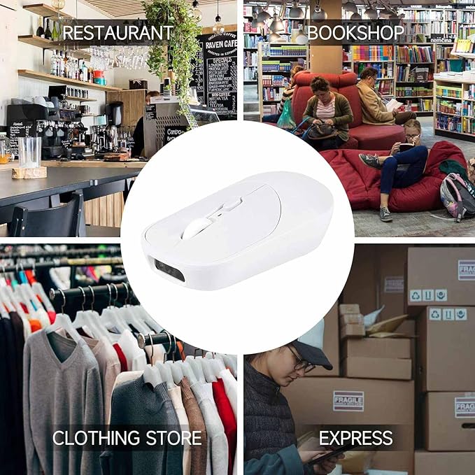 THARO New Wireless Mouse Barcode Scanner, 2-in-1 Design 2D Handheld Barcode - Image 6