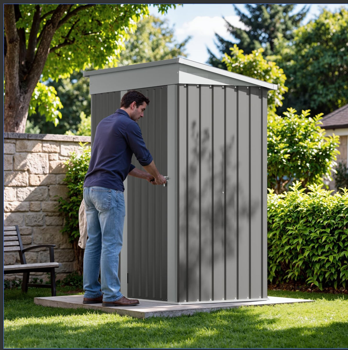 gunji 3 x 5 ft shed outdoor storage, main product view