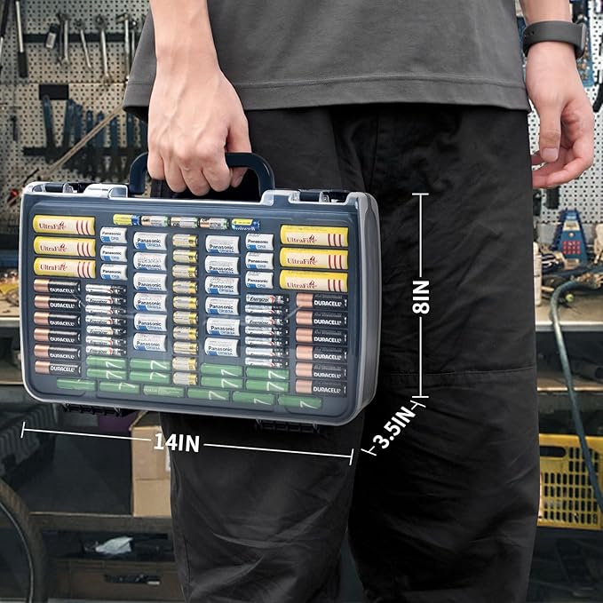 Aptbyte Battery Organizer Storage Holder Box Case - Image 9