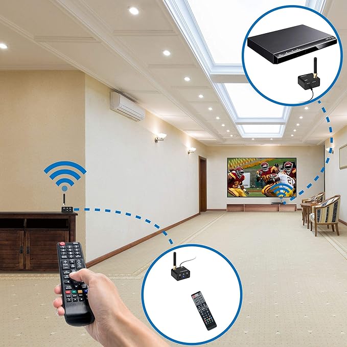 SIIG Pro Wireless IR Remote Control Extender Kit, Infrared Repeater Signal - Image 8