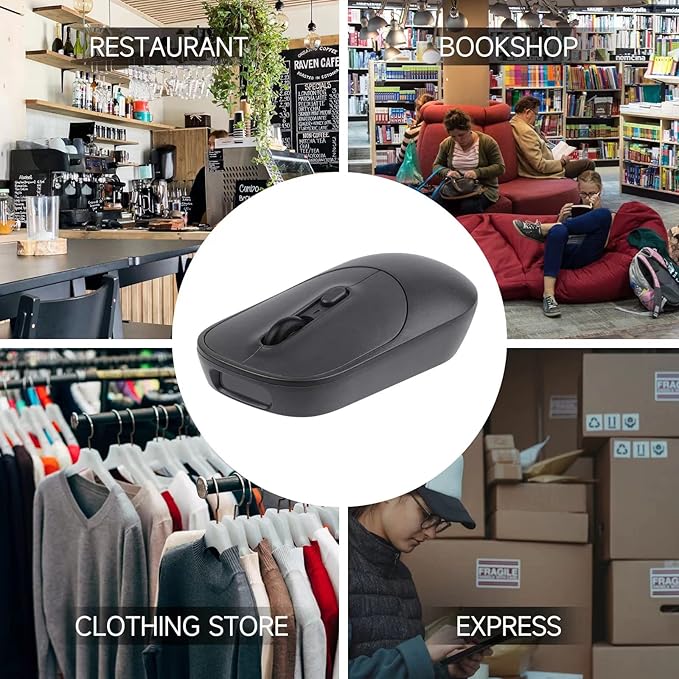 THARO New Wireless Mouse Barcode Scanner, 2-in-1 Design 2D Handheld Barcode - Image 6