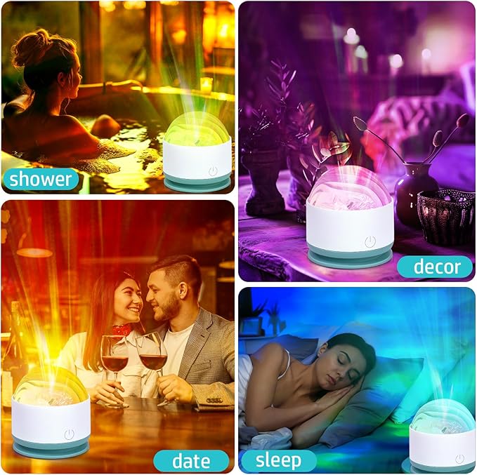 Northern Lights Projector, 2 Packs Rechargeable 16 Color Aurora Night Light - Image 7