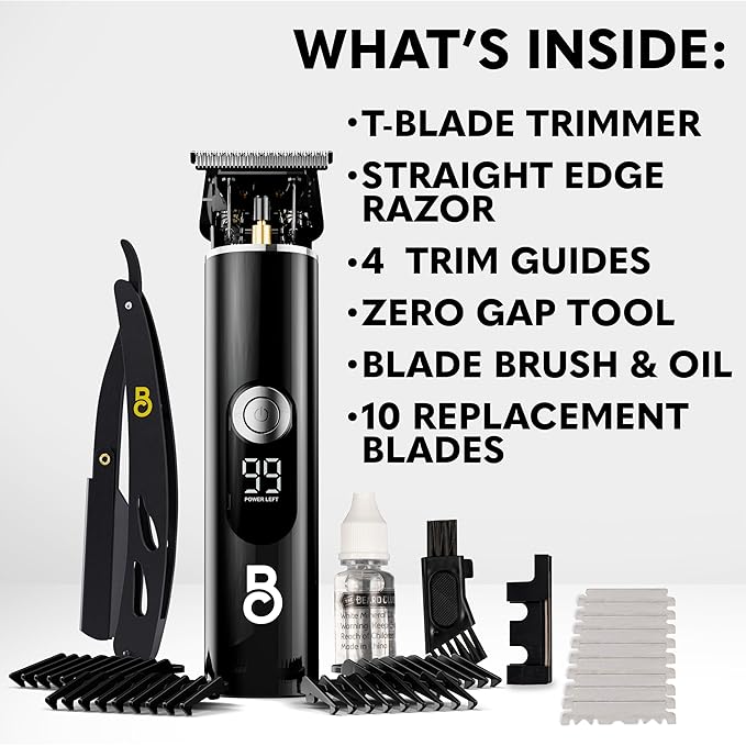 The Beard Club Professional T-Blade Beard Trimmer - Image 9