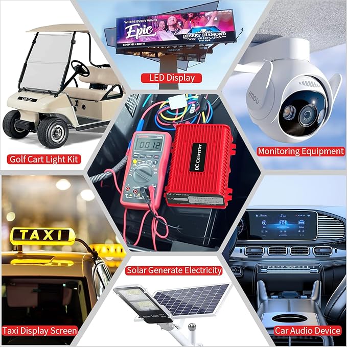 Universal 36V 48V to 12V Golf Cart Voltage Reducer DC Converter, 30A 360W DC - Image 9