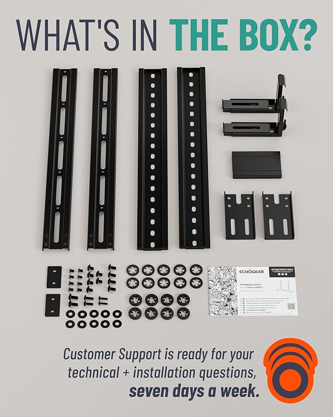 ECHOGEAR XL Soundbar Mount for Speakers up to 20lbs – Attaches to TVs up to 86” - Image 9