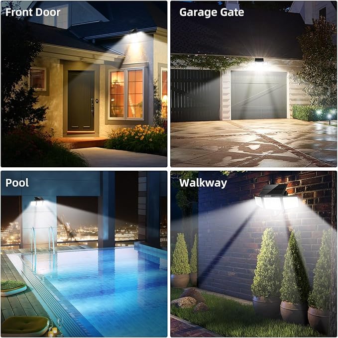 daphino 2500LM Solar Lights Outdoor - Image 9