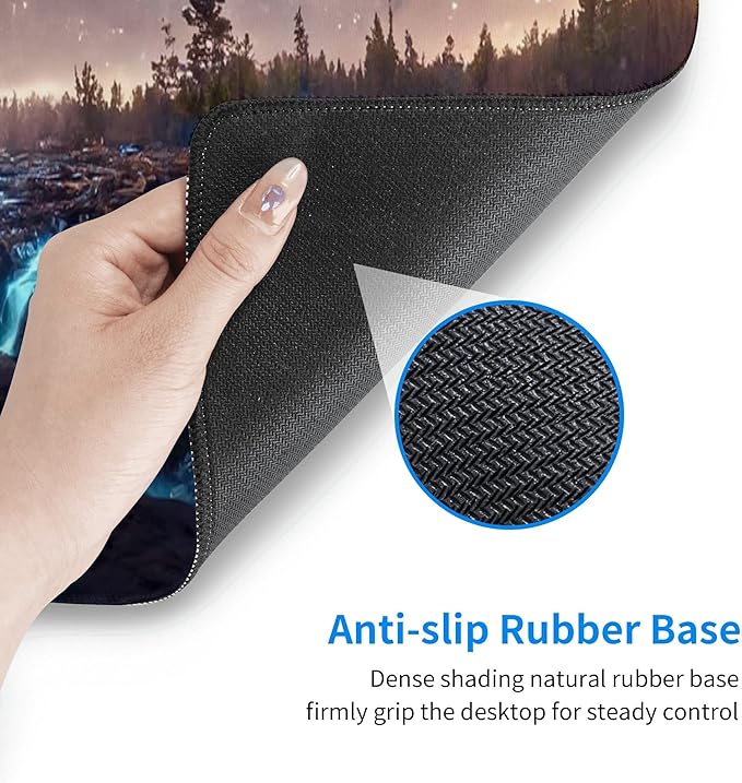Milky Way with Forests and Waterfalls Extended Big Mouse Pad Large, XL Gaming - Image 8