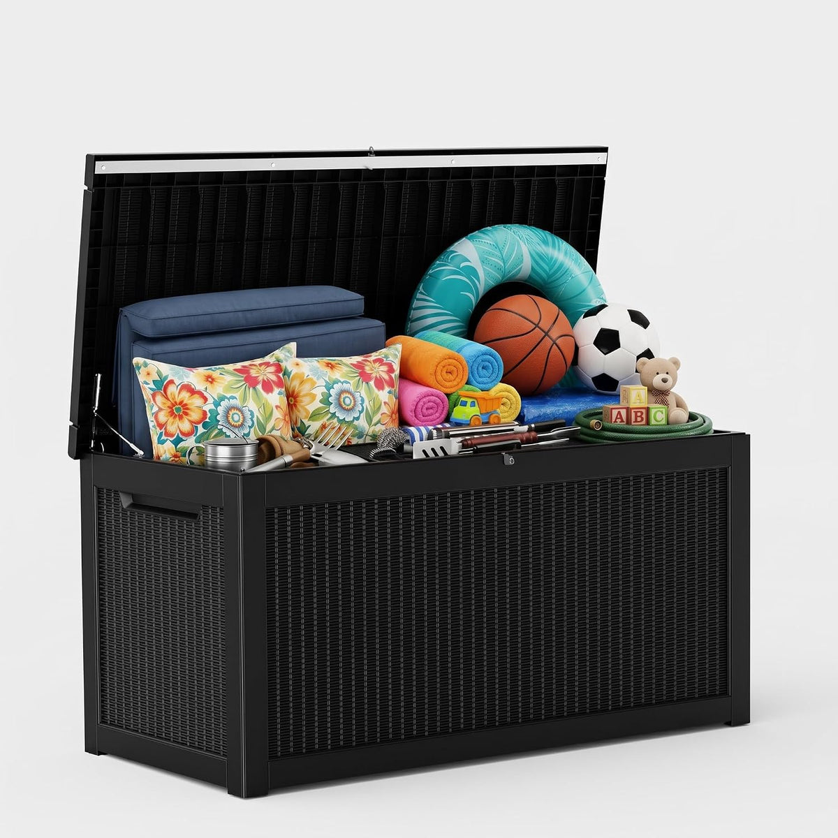 vixzen 320 gallon deck box, lockable waterproof resin, main product view