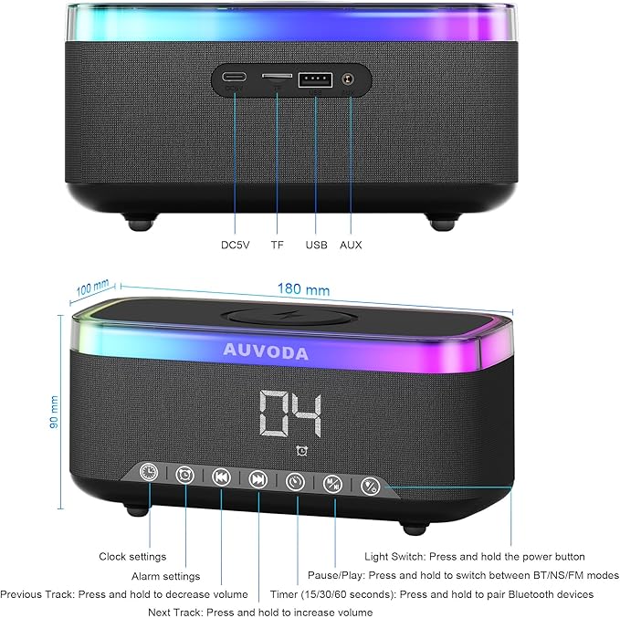 AUVODA S300 Portable Bluetooth Speaker - Image 9