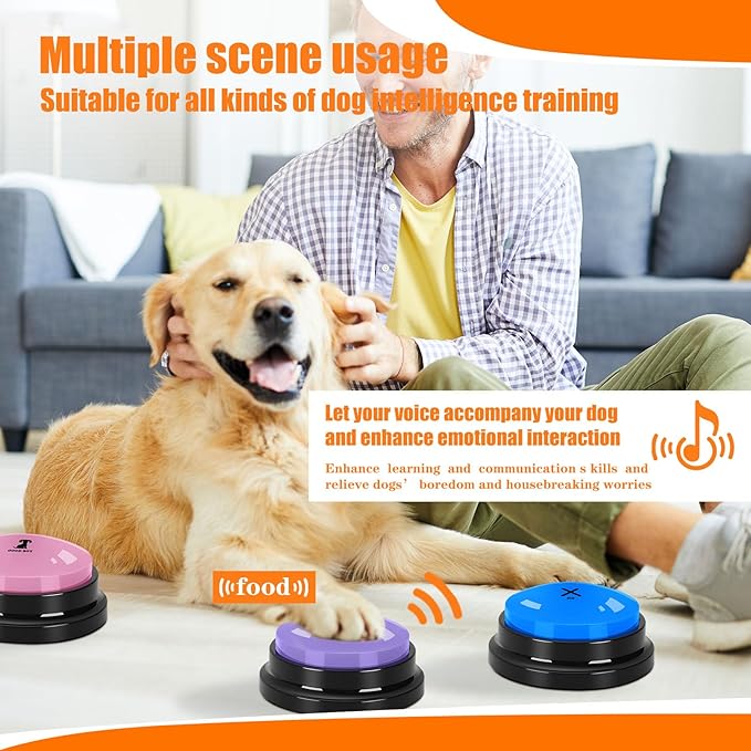 Dog Buttons for Communication, 30s Voice Recording Speaking Button Pet Speech - Image 7