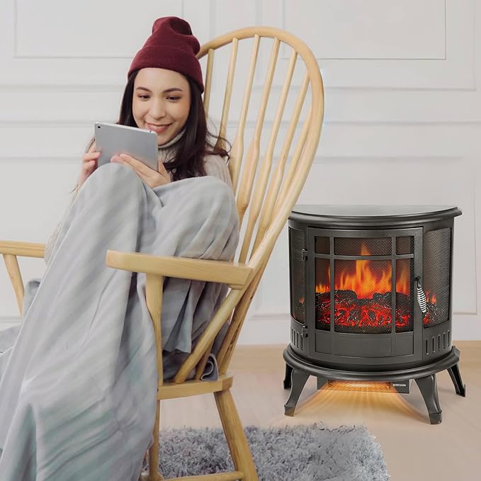 25in Electric Fireplace Heater Stove - Image 8