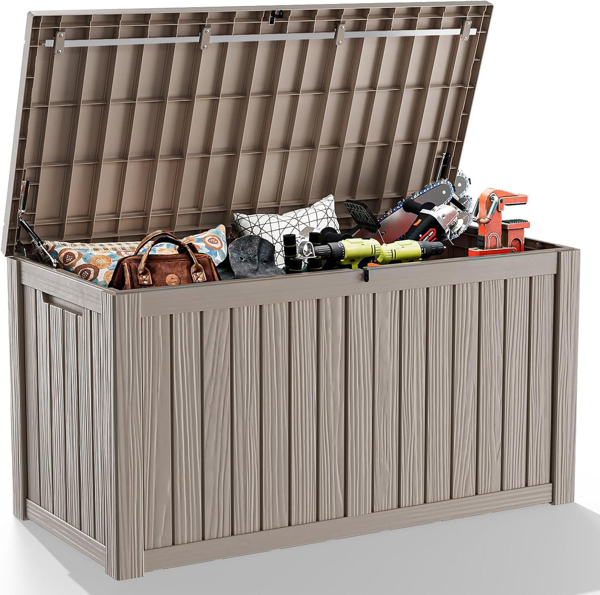 180 gallon outdoor storage box, resin deck boxes, main product view