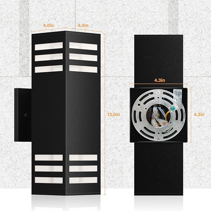 Motion Sensor Outdoor Wall Lights, Dusk to Dawn Exterior Light Fixture - Image 9
