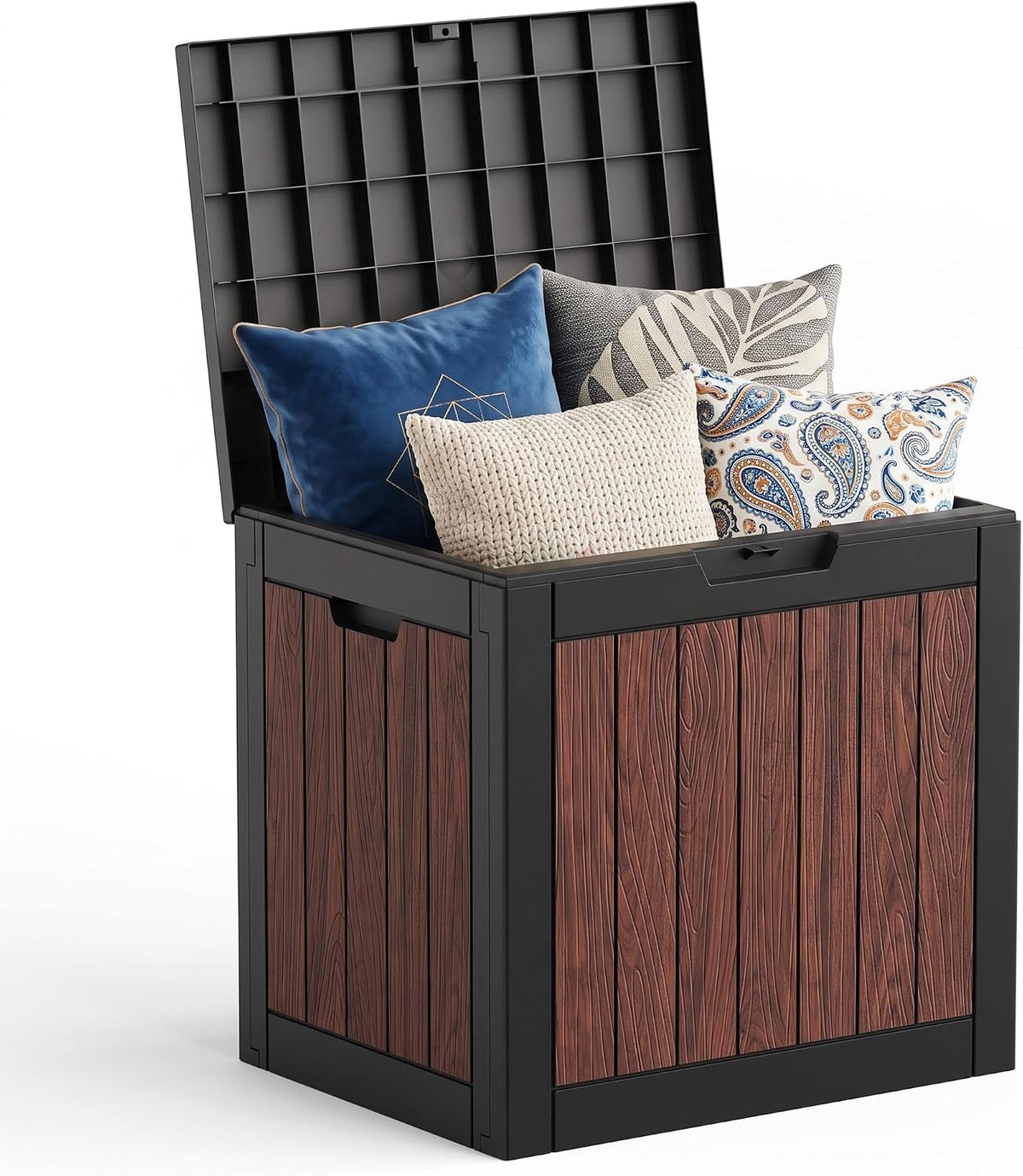 40 gallon outdoor deck box, lockable waterproof resin, main product view