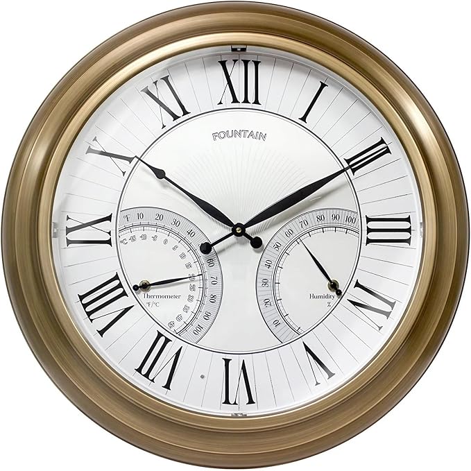 FOUNTAIN DESIGNS 24 Inch in/Outdoor Wall Clock - Image 8