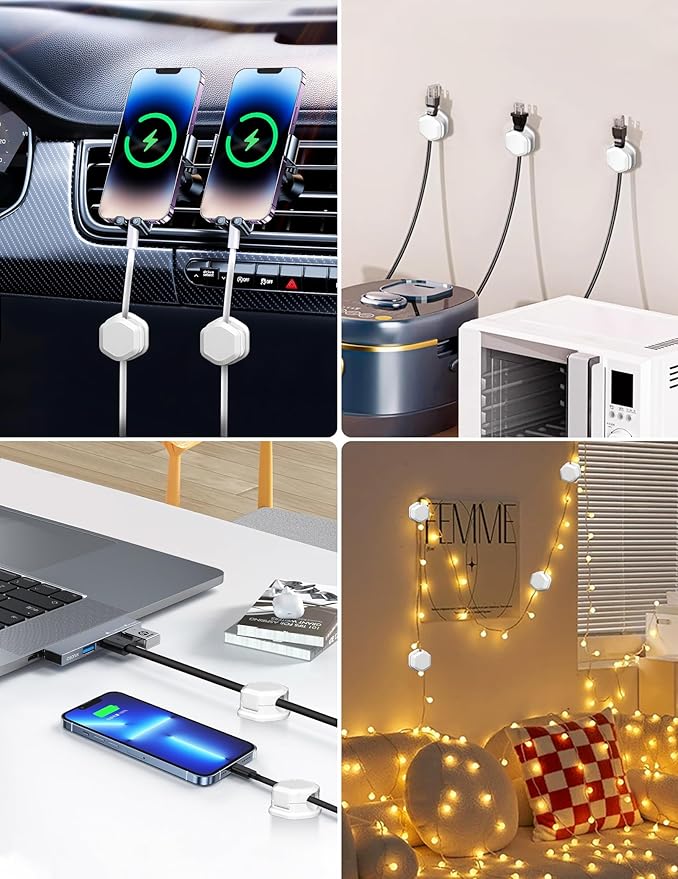 Cord Holder - Cable Clips - Cord Organizer - Image 7