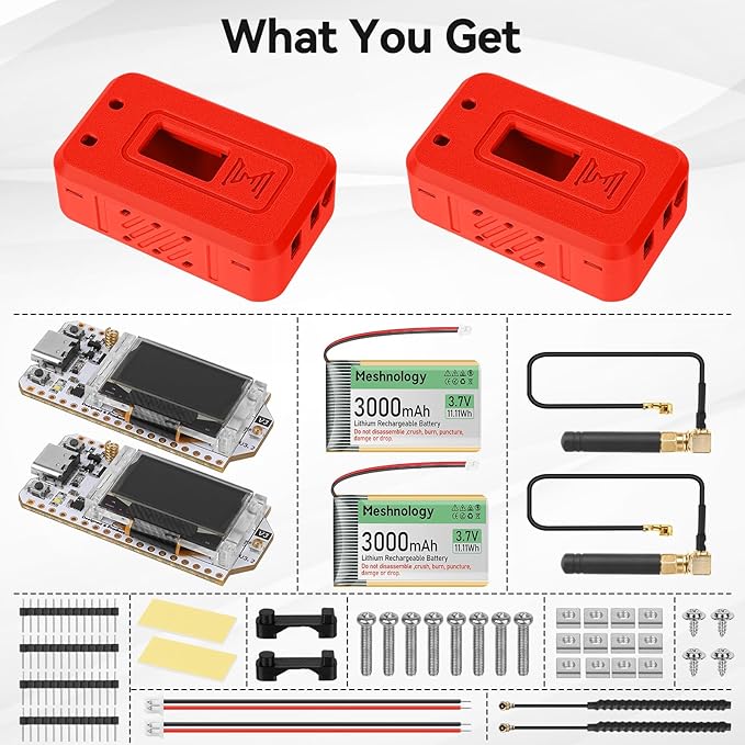 Meshnology 2 Set ESP32 LoRa V3 Module Board - Image 9