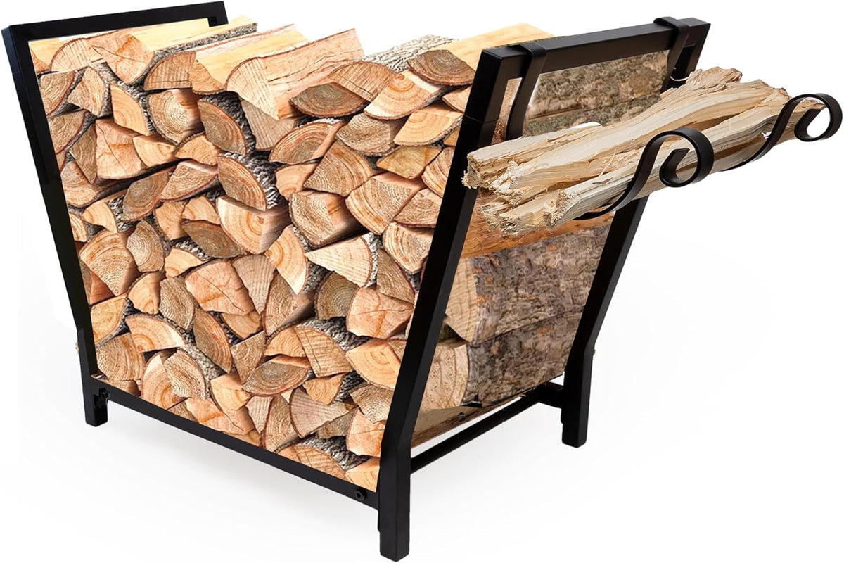 fireproof pros firewood rack outdoor and indoor firewood, main product view