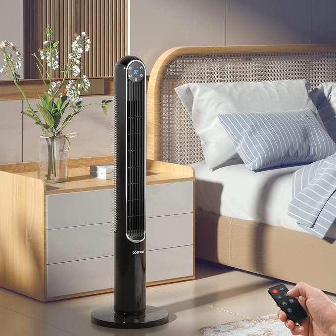 GOFLAME Tower Fan with Remote Control, LED Control Panel and 12H Timer - Image 9