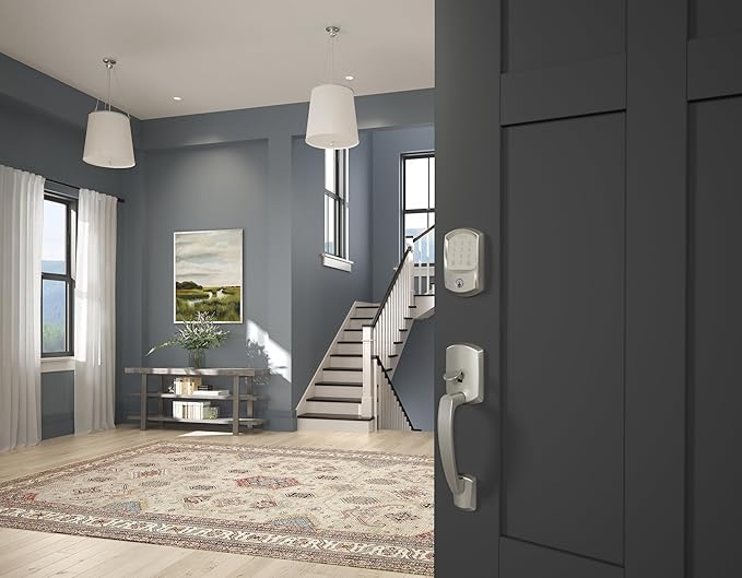 SCHLAGE BE489WB GRW 619 Encode WiFi Deadbolt Smart Lock, Keyless Entry - Image 11
