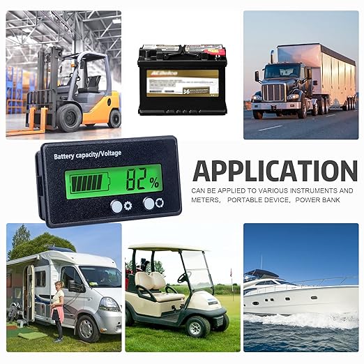 Battery Monitor with Bracket DC 12V 24V 36V 48V 60V 72V 84V Car Motorcycle Golf - Image 7