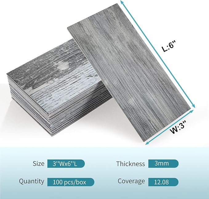 Vamos Tile 100-Piece Peel and Stick Backsplash Seamless Tile, Stick on - Image 9