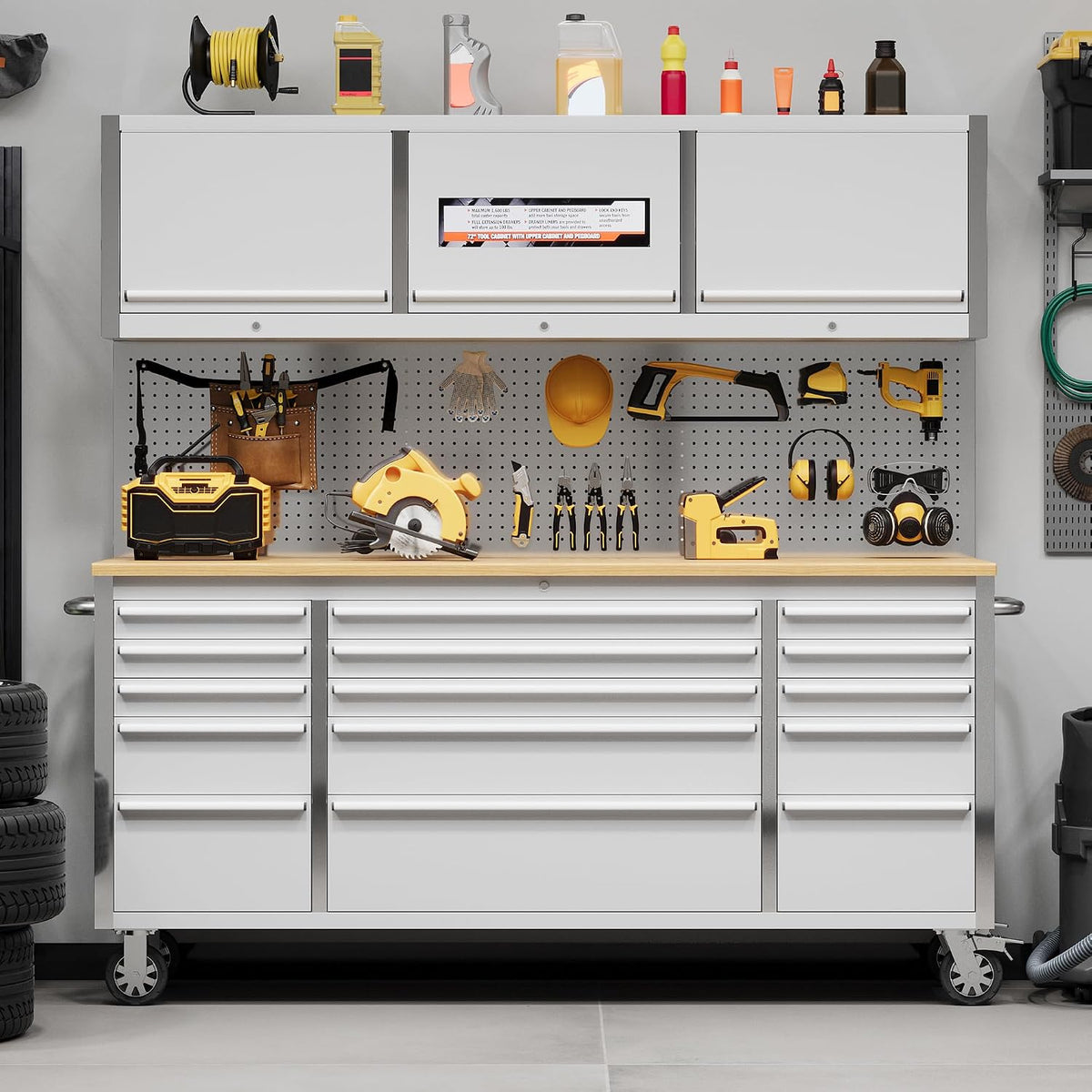 gaomon 72 inch tool chest, tool cabinet with, main product view