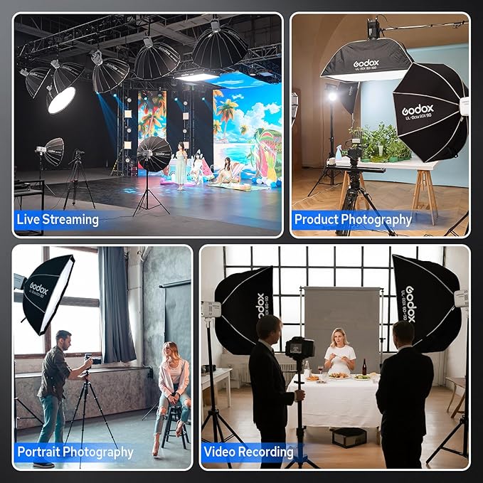 Godox Litemons LE300Bi 300W Bicolor LED Video Light, 58900Lux@1M CRI98+ Studio - Image 7