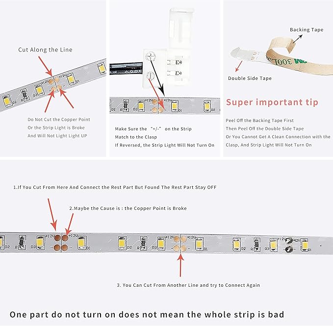 Sensky 19.7ft/6m Motion Activated LED Strip Light Kit Flexible LED Strip Motion - Image 6