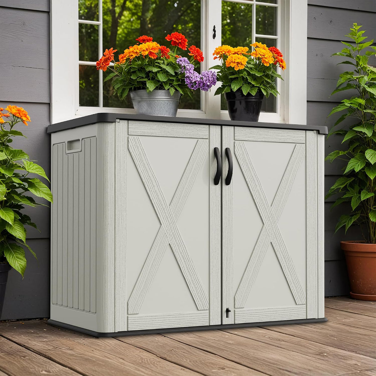 greesum 26 cuft outdoor storage box with lockable, main product view