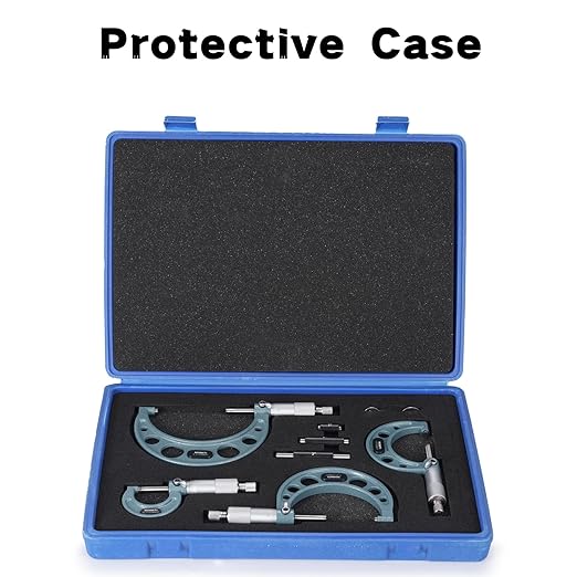REXBETI 4Pcs Outside Micrometer Set, 0-4" Machinist Micrometer, Ultra-Precision - Image 9