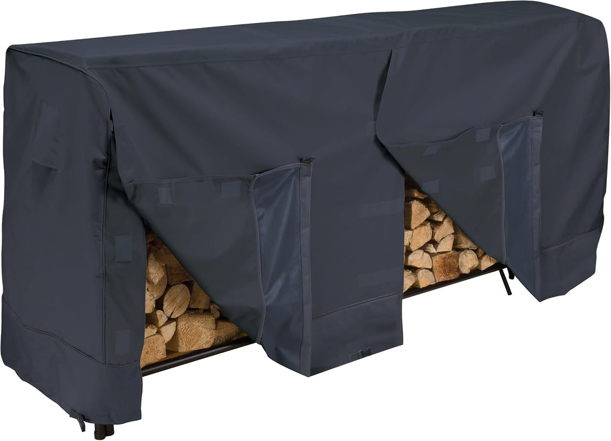 classic accessories garage series log rack cover/houssee, black, main product view