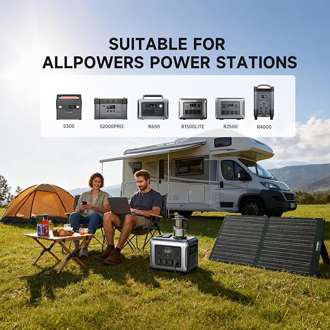 ALLPOWERS SOLAX SE100 100W Portable Solar Panel, High-Efficiency 23%-25% - Image 8
