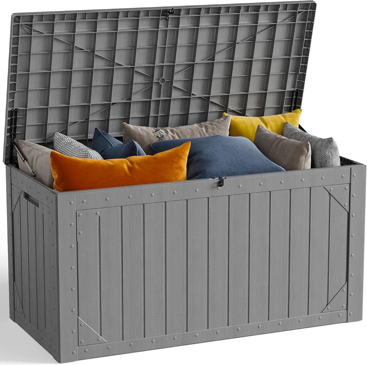 100 gallon outdoor storage box, waterproof resin deck, main product view