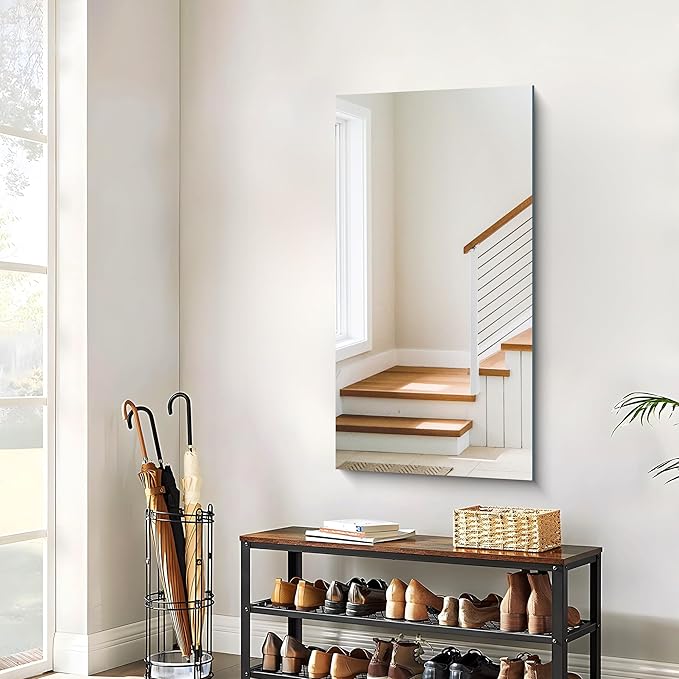 CILIBER Frameless Mirror, 24x48 Inch Large Bathroom Mirrors - Image 9