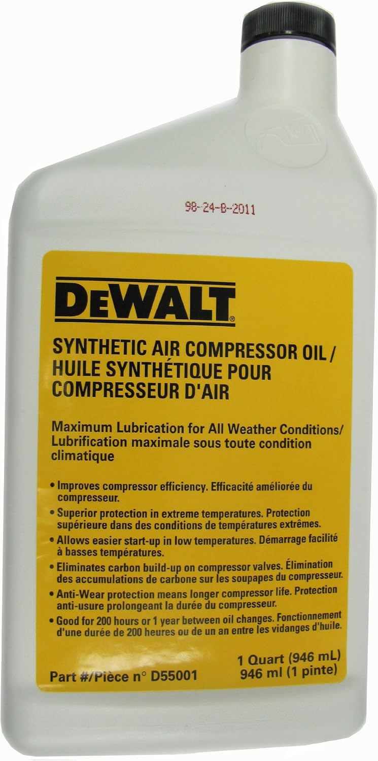 DEWALT Compressor Oil, 1-Quart (D55001)