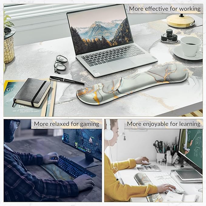 Gimars 17.3'' Extended Keyboard Wrist Rest Pad - Image 7