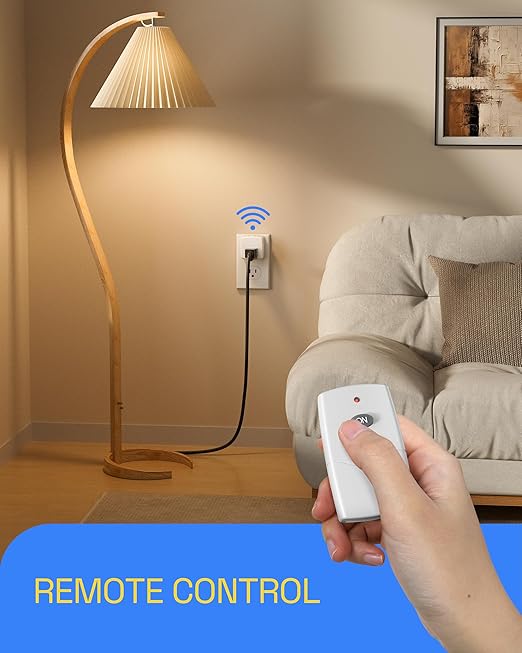 HBN Remote Control Outlet Plug Remote Light Switch Remote Outlet Switch - Image 7