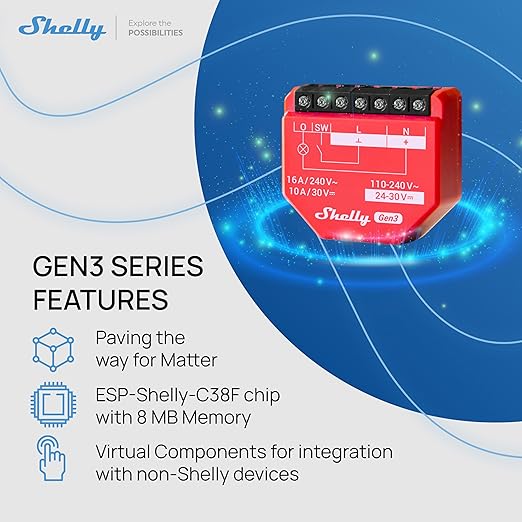 Shelly 1PM Gen3 | WiFi Smart Relay Switch - Image 8