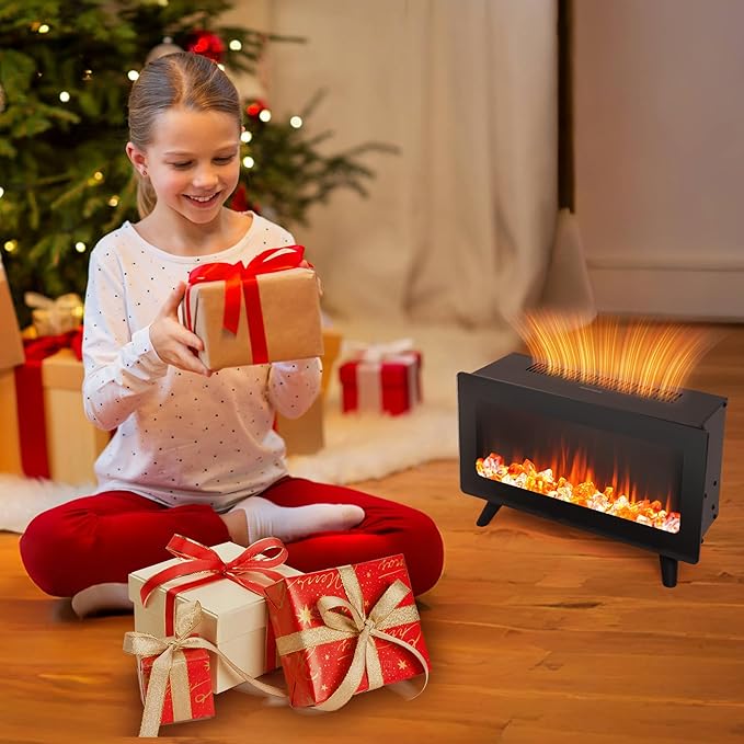 16" Small Electric Fireplace Heater - Image 8