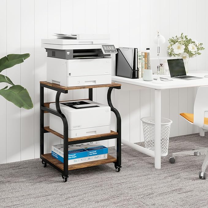 Natwind Large 3-Tier Rolling Printer Cart - Image 9