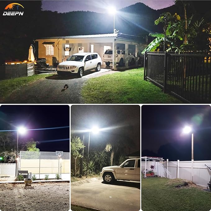 Deepn Solar Street Light 12000W Aluminum Commercial Grade Solar Parking Lot - Image 8