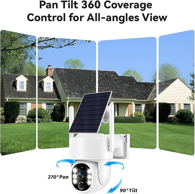 Noaheye Solar Security Cameras Wireless Outdoor, 5G&2.4GHz Cameras - Image 8
