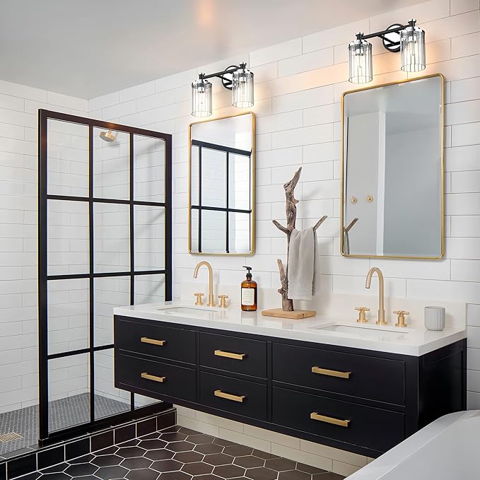 PHIXART Bathroom Lighting Fixtures Black and Chrome Bathroom Vanity Light - Image 7