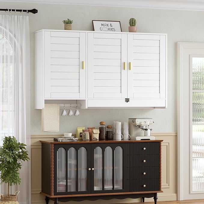 PAKASEPT 44.8" W Kitchen Wall Cabinet, Laundry Room Cabinets - Image 8