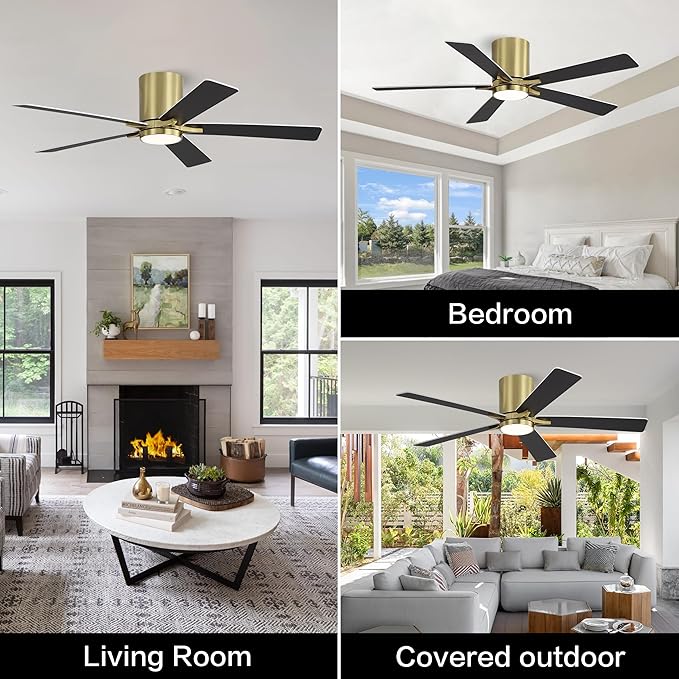 WINGBO 48" DC Flush Mount Ceiling Fan - Image 9